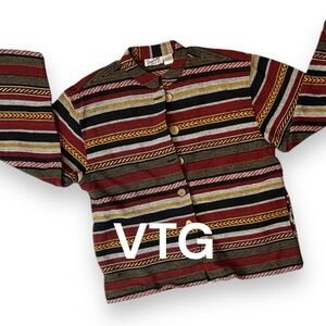 VTG Unisex Bright Colored Button Up Jacket